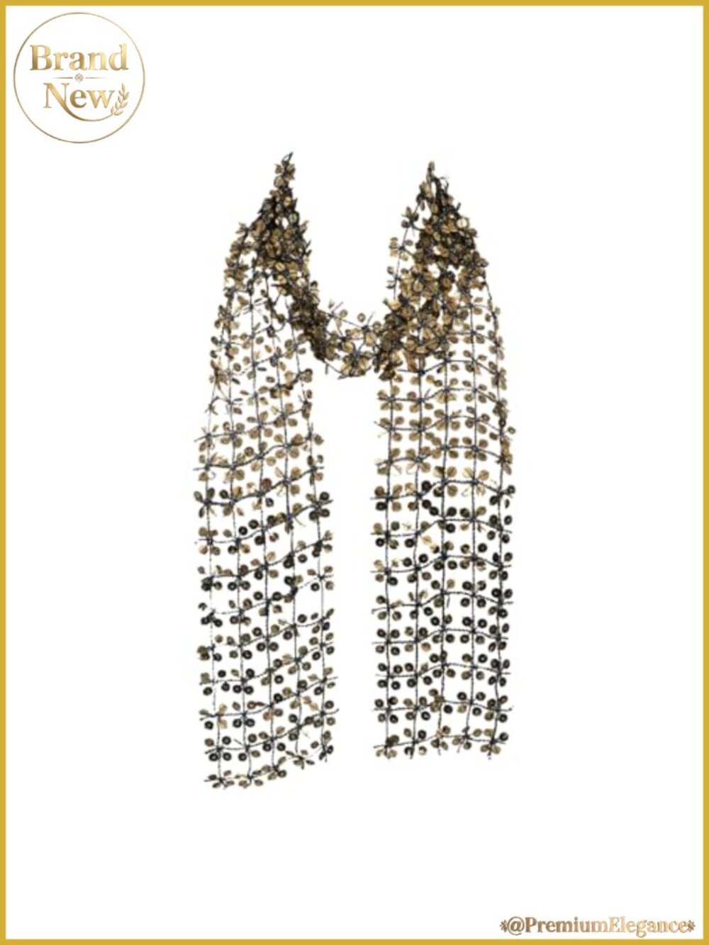 Skinny Sequin Sparkly Scarf for Women Glitter Party Fashion Accessory